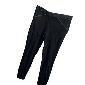 Bailey 44 Womens Black Pants Moto Legging With Zipper Pockets Size M